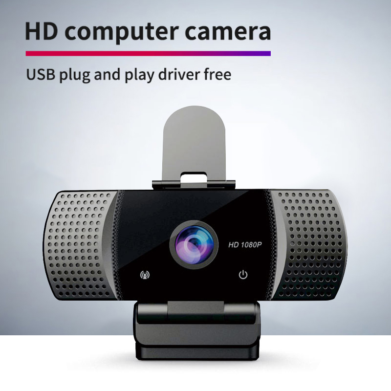New Webcam 1080P Full HD 4K 30FPS Wide Angle USB Web Cam With Privacy Cover Mic Web Cam For Computer PC Conference Web Camera. 