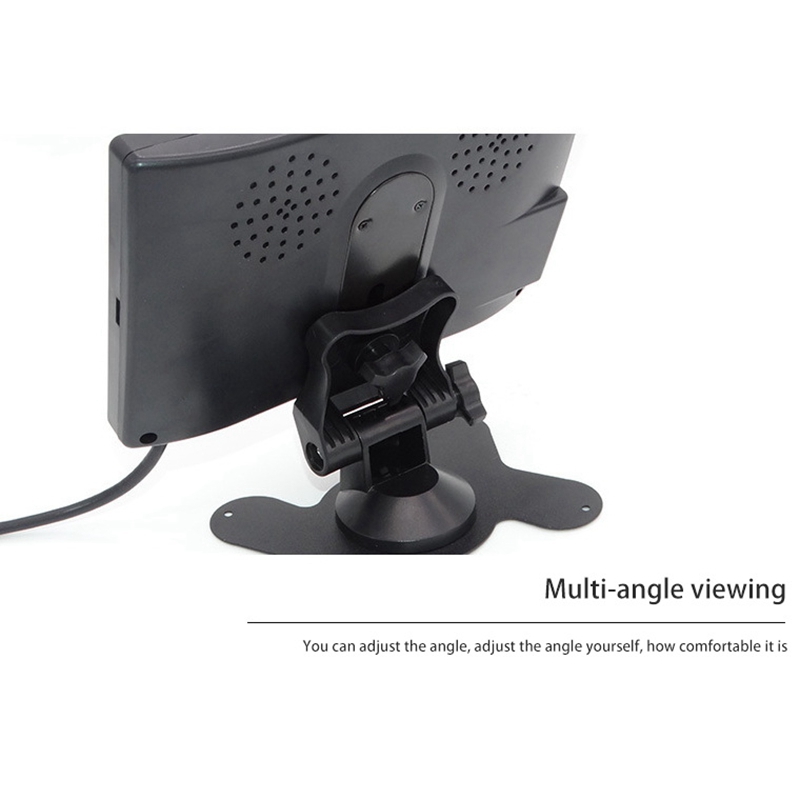 Mini TV 7 Inch HD Monitor 800X480 Portable Car LCD Screens on DVD/CMMB Two Input for Passenger Cars Trucks. 