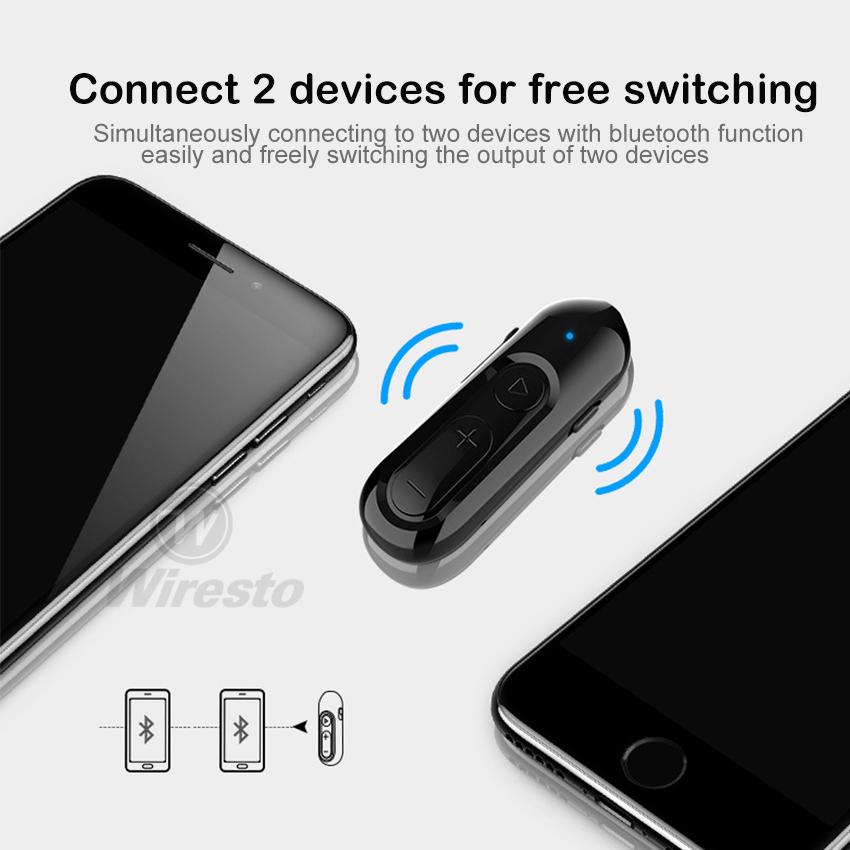 Wiresto V18 Wireless in-Ear Multi-Function Bluetooth Headset HiFi Noise Canceling Stereo Earphones. 