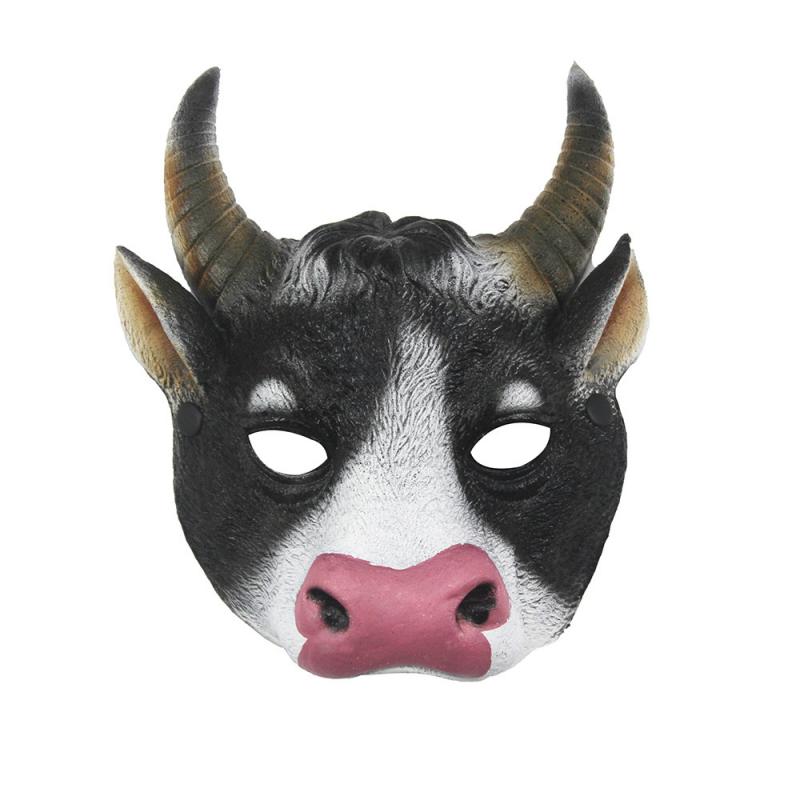Bull Head Full Face Mask Create A Eerie Atmosphere Horror Hood Pu Foam Cow Mask Mask Party Mask Dance Mask Perfect Fit Pu Mask. 