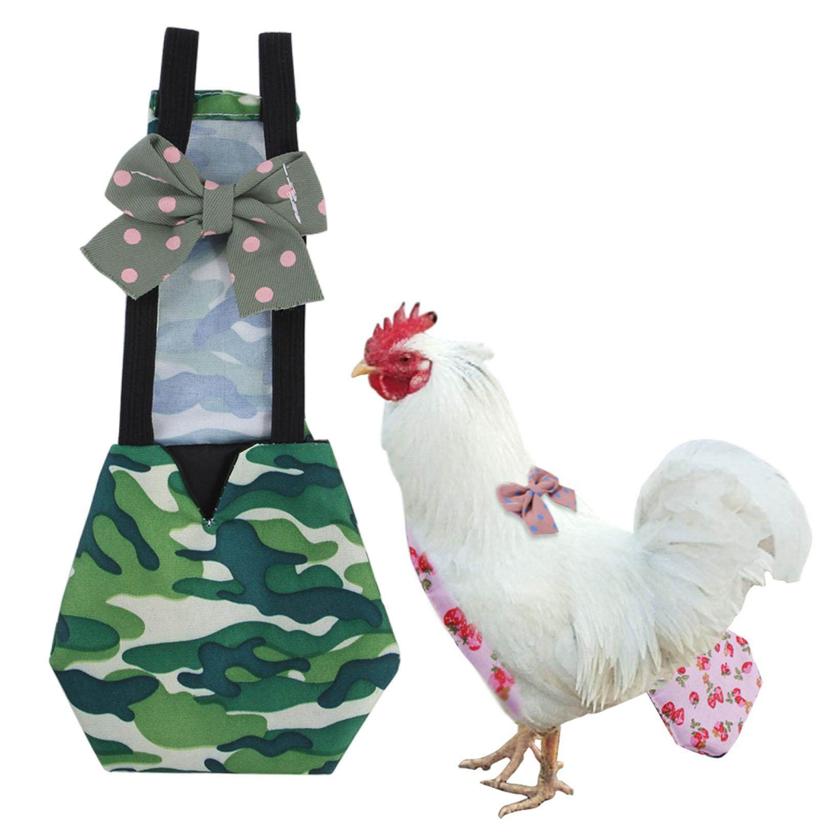 Chicken Duck Diaper Costume with Elastic Band Poultry Nappy for Bantam Hens Ducks. 