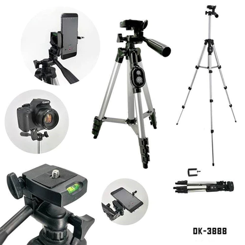 DK 3888 Mobile Phone Camera Tripod with Selfy Remote Control. 