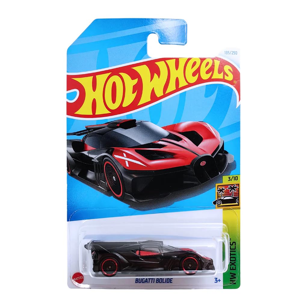 Hot Wheels 2023 Release (Mainline) Bugatti Bolide Black - Blue, Scale - 1:64. 
