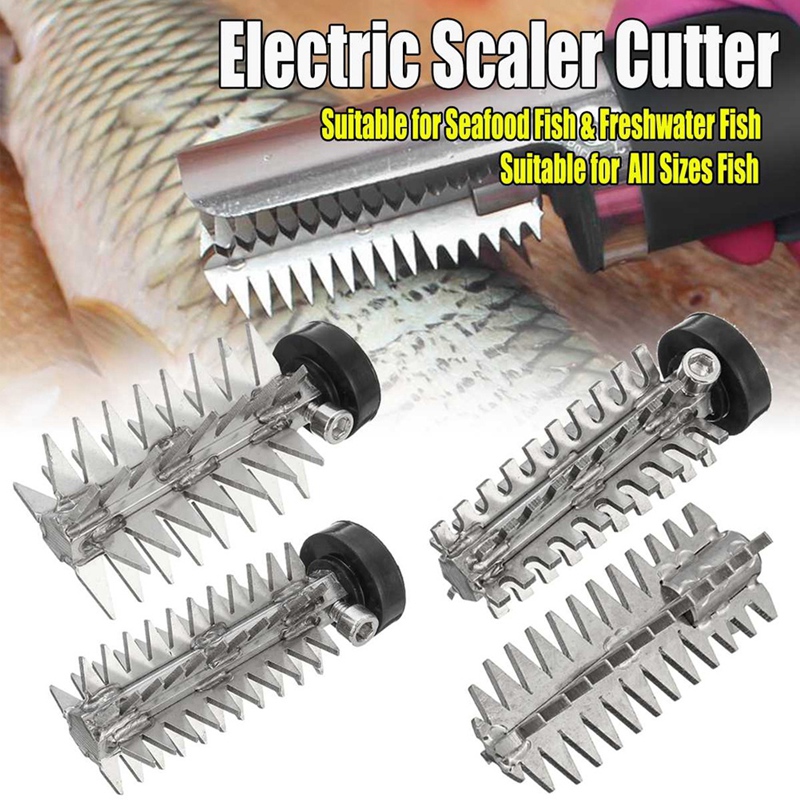 Fish Scale Remover Accessories Electric Scaler Remove Durable Cutter Head Tool A. 