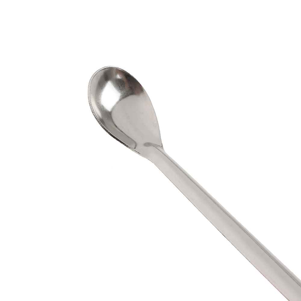2Pcs 20cm Double-Ended Stainless Steel Lab Spatula For Sampling