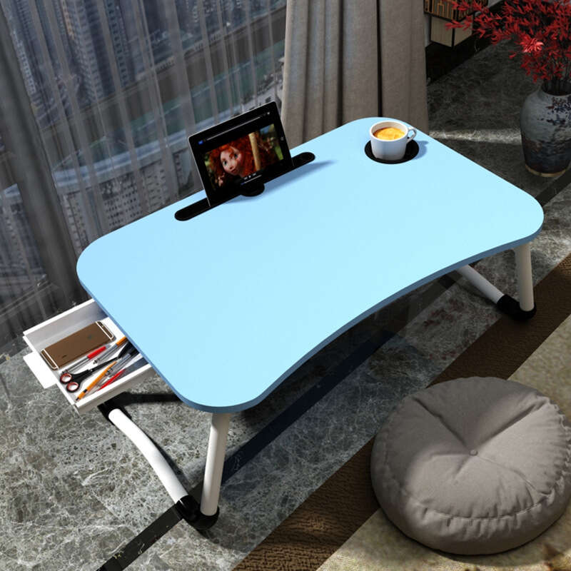 Laptop desk in bed, simple small table, student dormitory study lazy person desk, folding table. 