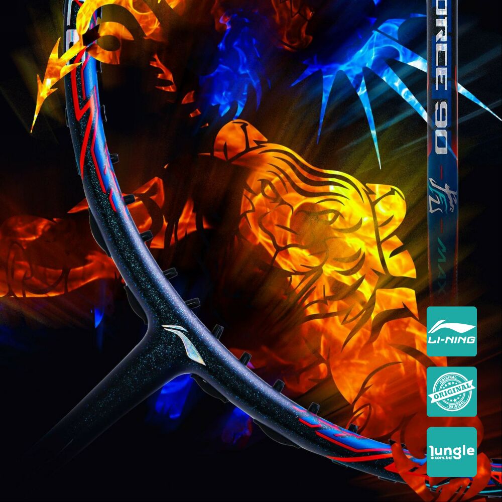 Original Li-Ning Axforce 90 Dragon Max Badminton Racket – Li Ning Badminton Racket - Premium Power for Attacking Professionals. 