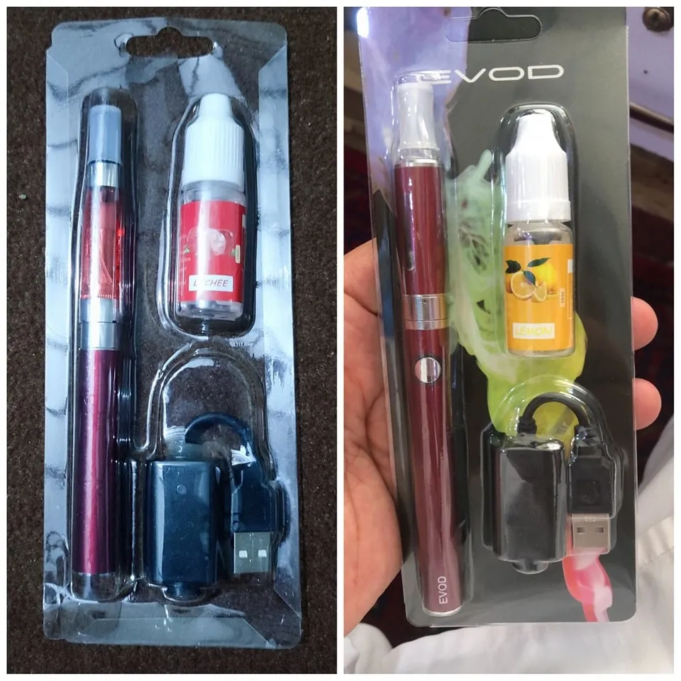 CE100 Vape International PRC product high performing Vape E cigarette pen style EVOD multicolor with juice free- 1 piece. 
