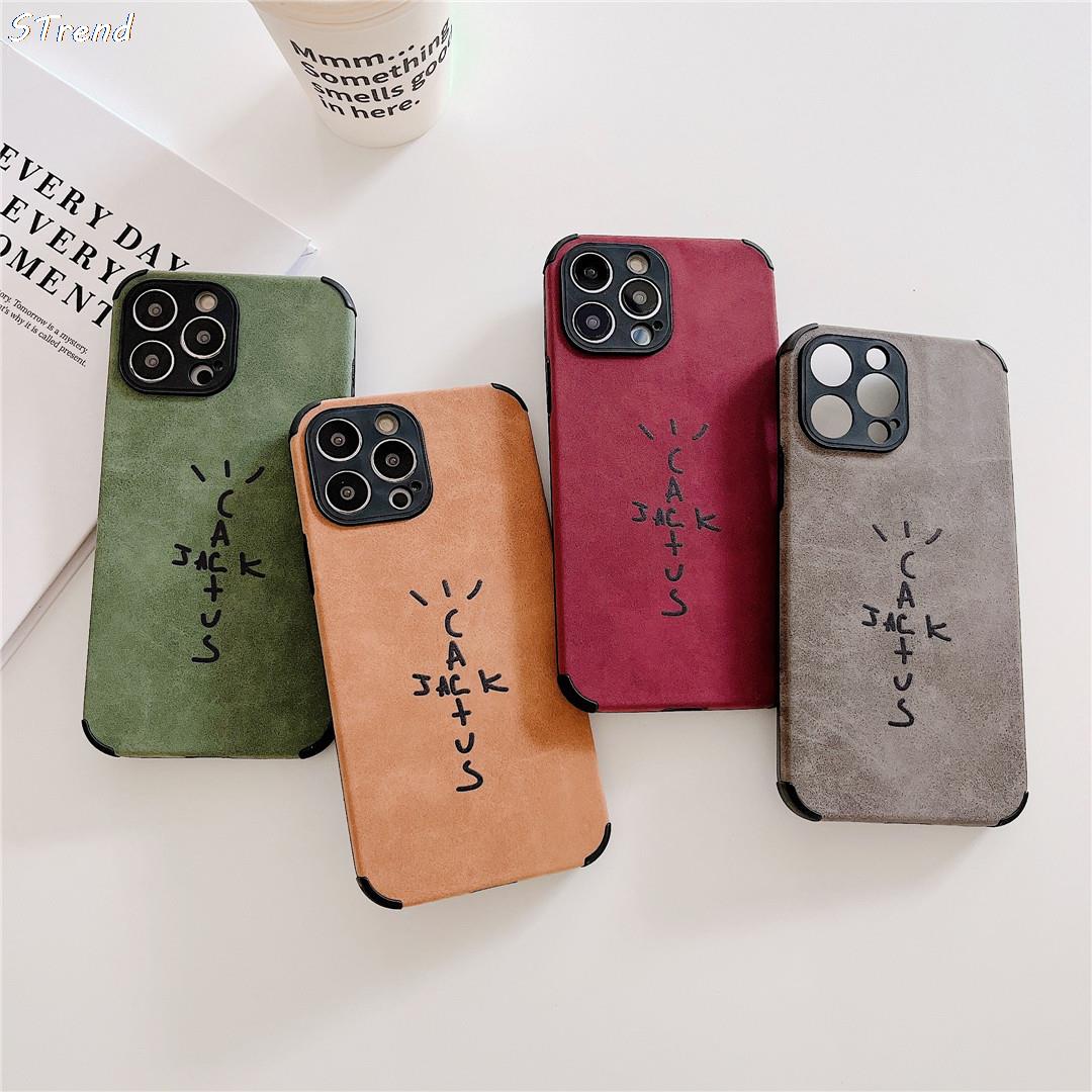 Luxury English ASTRO Cactus Cactusjack Phone Case For iPhone 11 12 13 14 15 Pro Max 7 8 Plus X XS XR Anti-fur Suitcase Cover.
