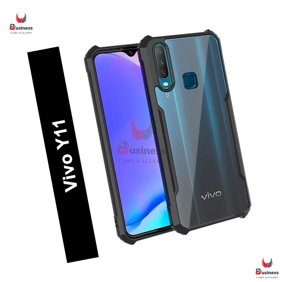 For Vivo Y11 2019 Mobile Cover Edge-Reinforced Shockproof Cushion