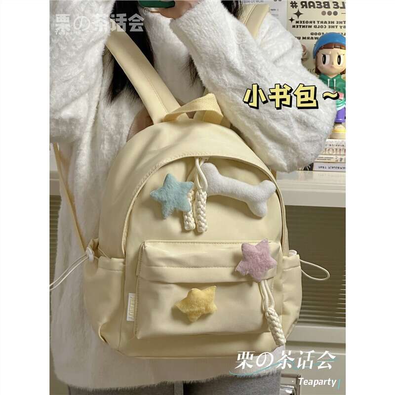 Instagram small simple and versatile, college style mini for girls, lightweight backpack. 