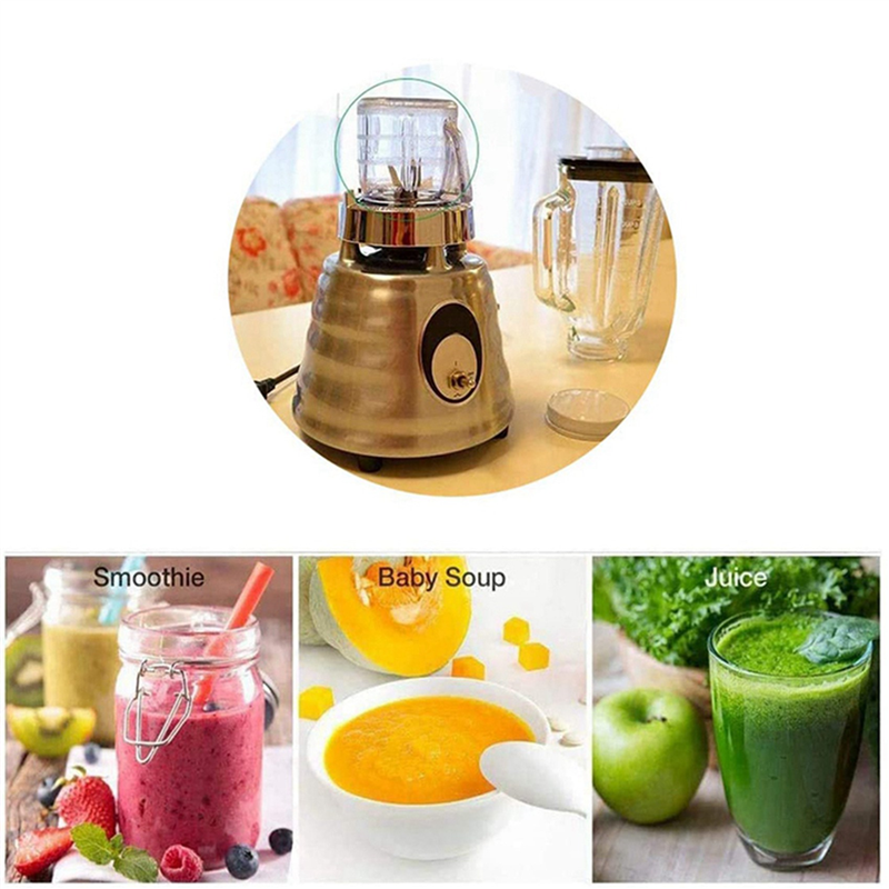for Oster Blender Replacement Parts, 4937 Mini Osterizer Blender Jar Accessory, Cup Mini Plastic Jars with Lids (3 Pack). 