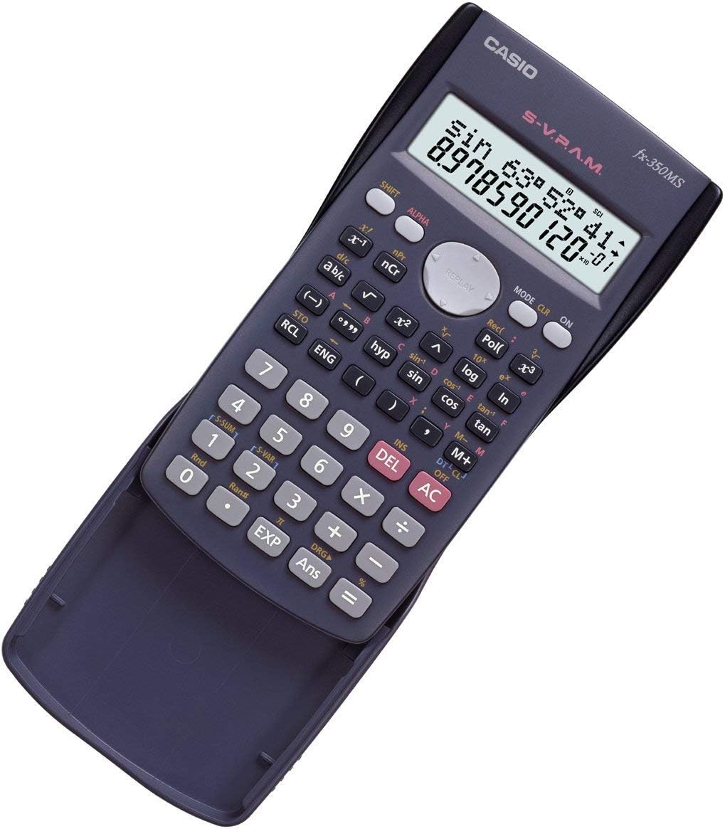 Scientific Calculator FX-350MS Calculator Standard Scientific Calculator With 240 Functions & 2 Line Display. 