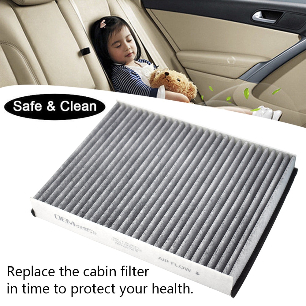 2x Car Pollen Cabin Air Conditioning Filter Activated Carbon CV6Z-19N619-A For Ford C-Max 2 Escape Kuga Focus 3 Transit Connect. 