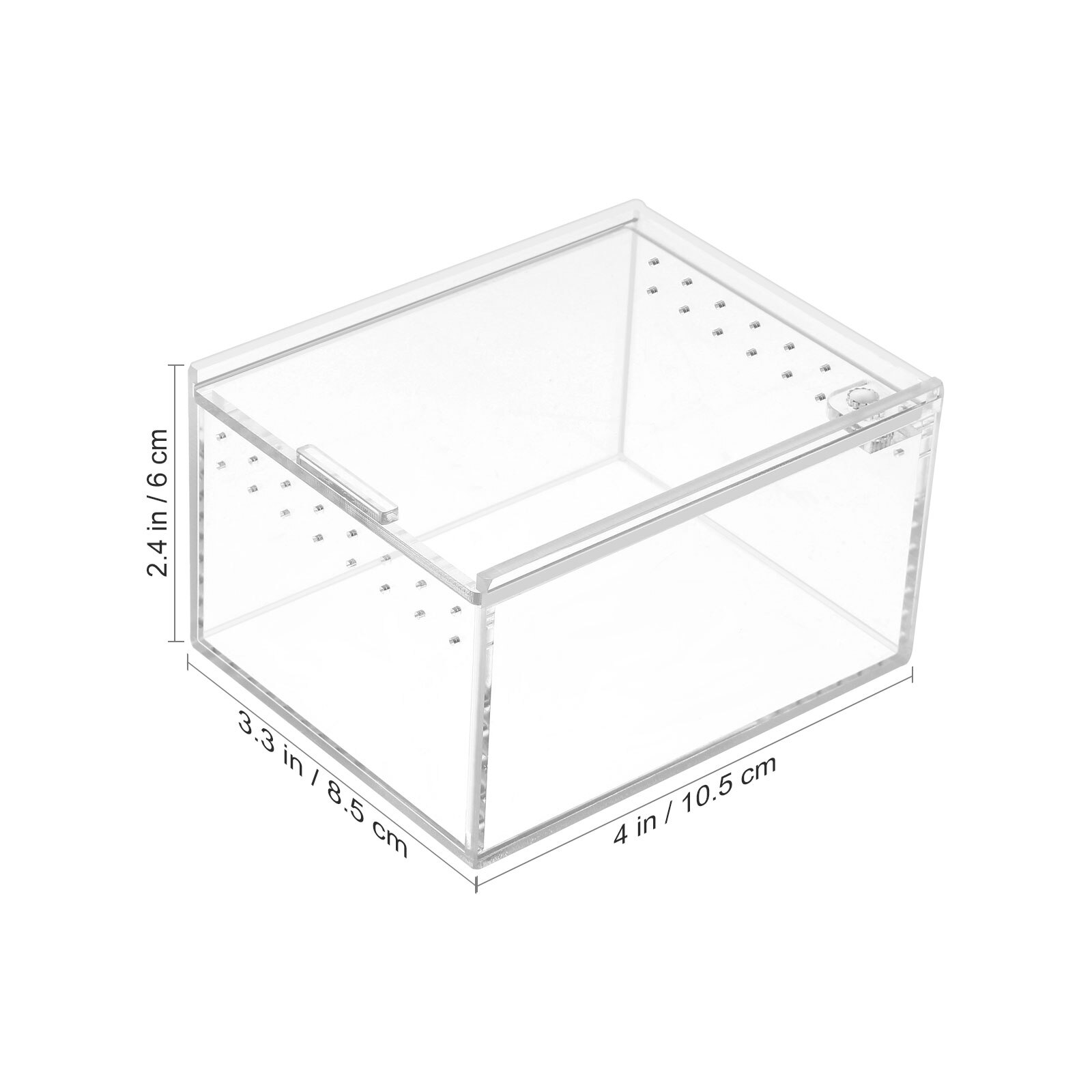 1pc Reptile Enclosures Cricket Home Box with Lid Spider Terrarium Reptile Box Cricket Container. 