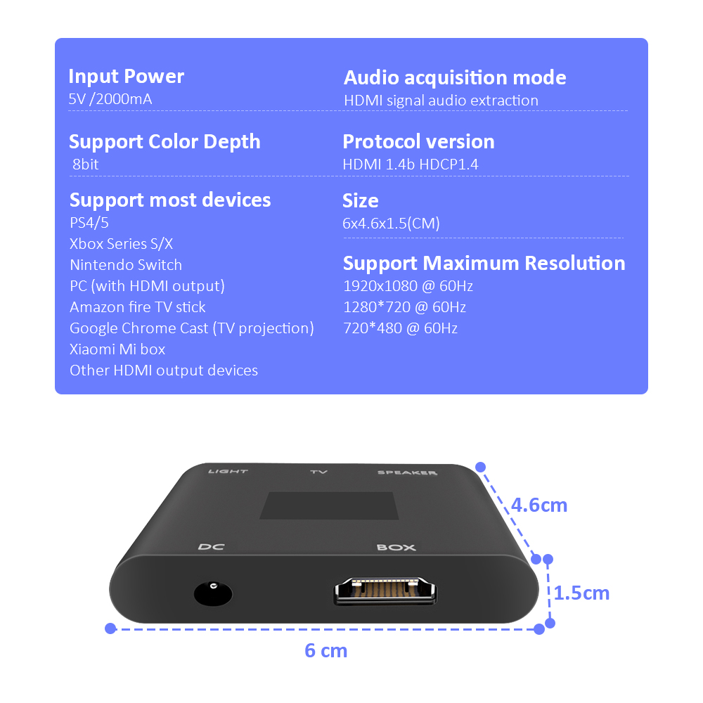 Ambient TV PC Backlight Led Strip Lights For HDMI Devices USB RGB Tape Screen Color Sync Led Light Kit For Alexa/Google /TV Box. 