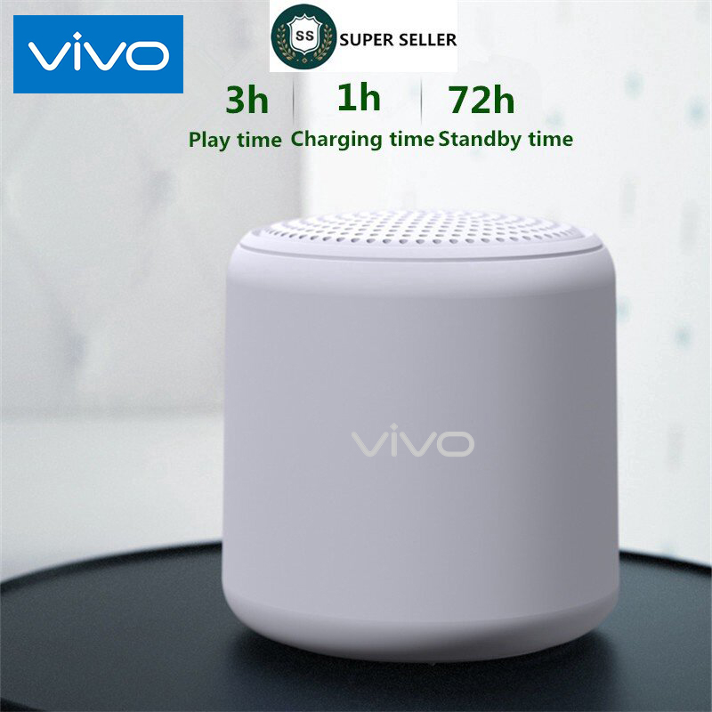 【Ready Stock+FREE Shipping+COD】VIVO Mini Speaker In pods LittleFun Bluetooth Portable Tws tooth5.0 Macaron 360degree sound TWS wireless. 