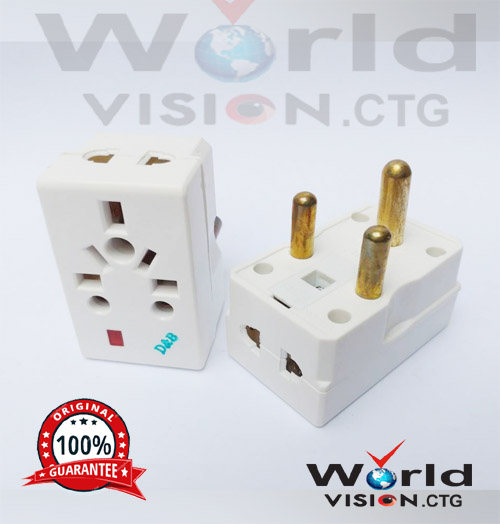 Multi Plug (15AMP)  With Fused 3 Pin Round Heavy duty Professional. 