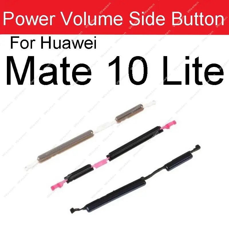 Side Power Volume Buttons Key For Huawei Mate 10 Lite 10 Pro Power On Off Volume Up Down Switch Buttons Phone Replacement Parts. 