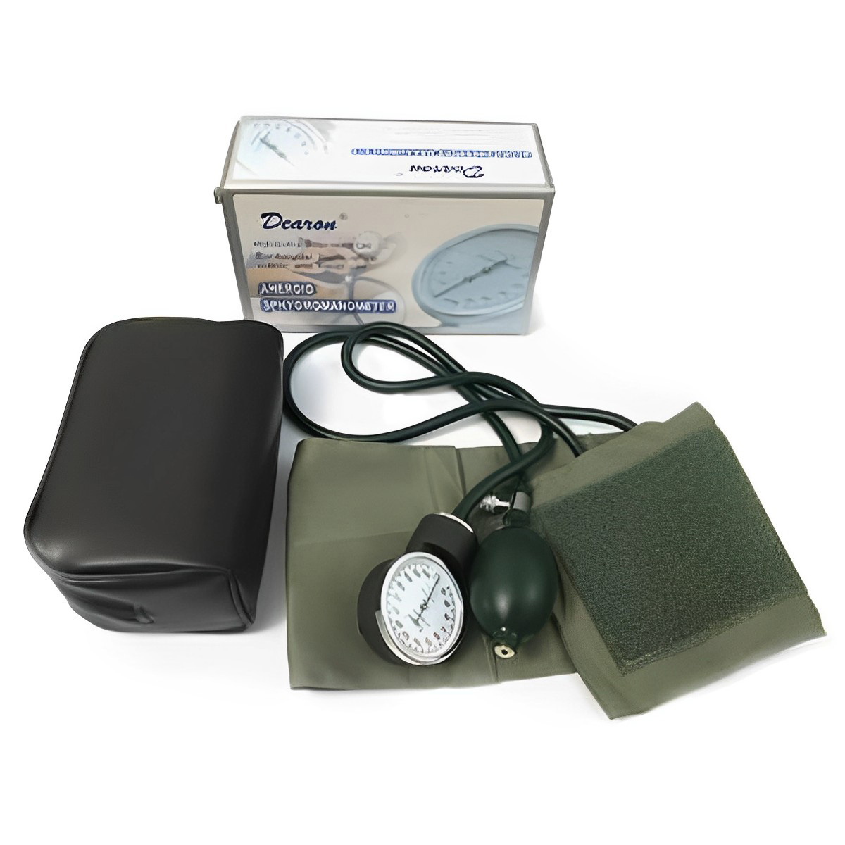 Dearon Blood Pressure Machine Monitor Sphygmomanometer- Analog Aneroid BP Machine Set With Free Stethoscope. 