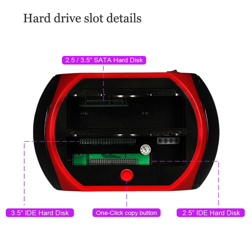 All in 1 SATA IDE To USB Hdd Docking Station eSATA to USB 2.0 Adapter For 2.5/3.5 Hard Disk Drive Docking Station Hard Enclosure. 