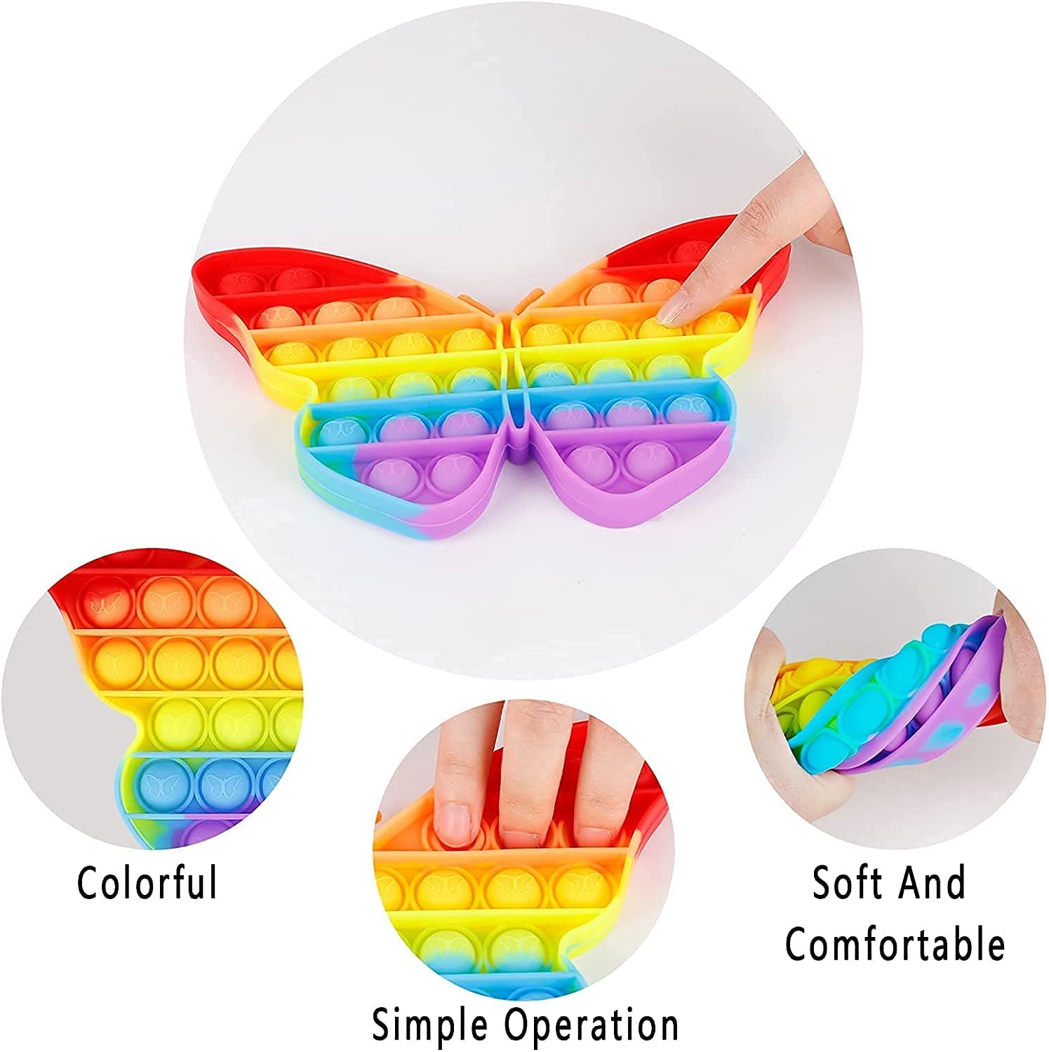 Push Pop Bubble Fidget Sensory Toy (Square). 