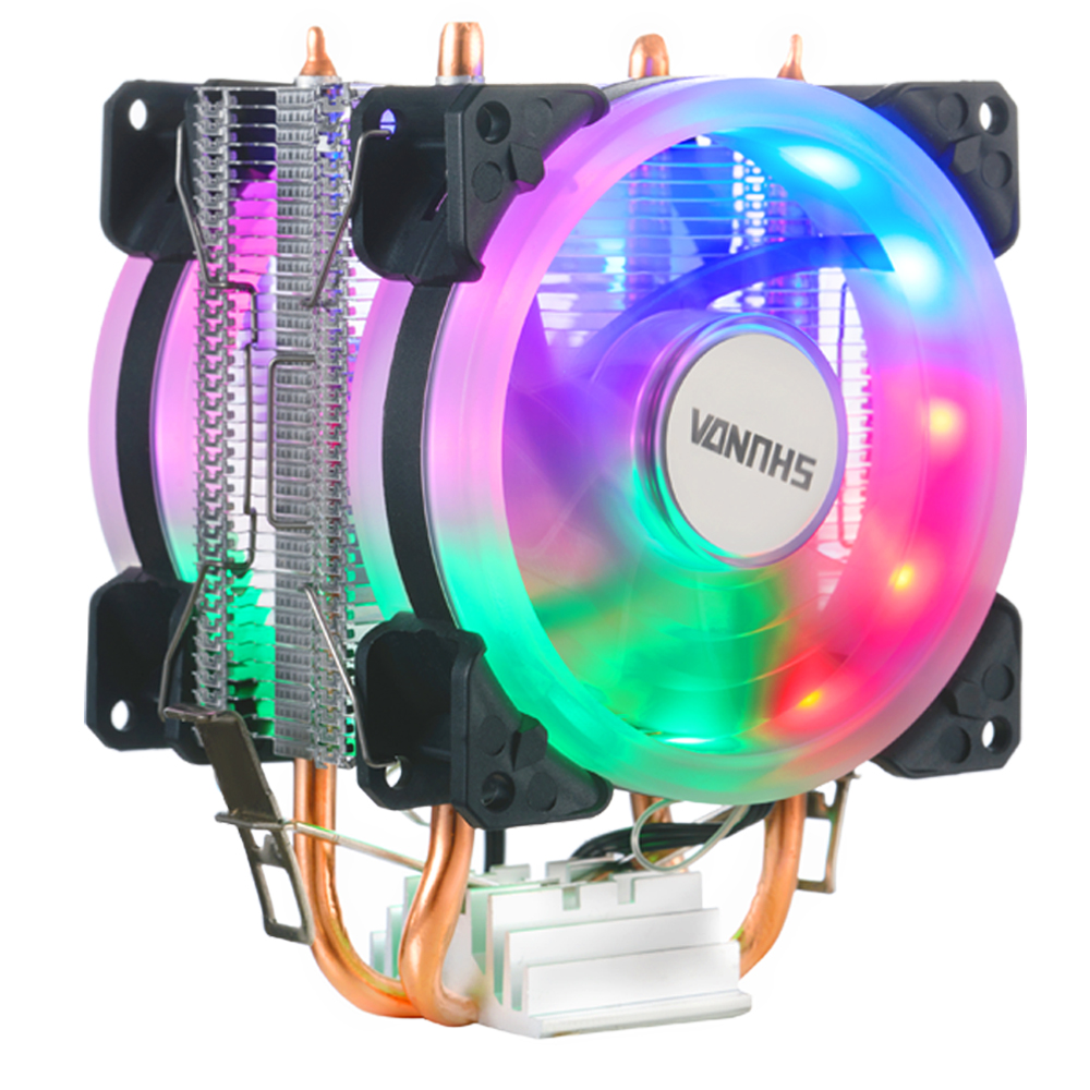 IWONGOU CPU Cooling Fan 3pin For Intel LGA1150/1151/1155/1156/775/1200 AMD/AM3/AM4 X99 X79 Processor Cooler Silent Radiator. 