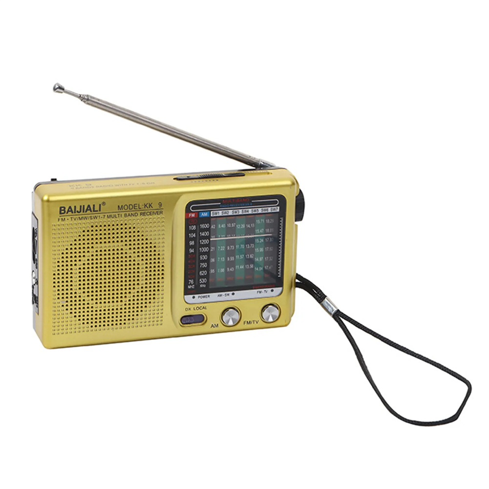 KK9 SW AM FM Weather Radio Portable Pocket Radio Bluetooth Rechargeable Mini Radio Receiver For Emergency Hurricane Walking. 