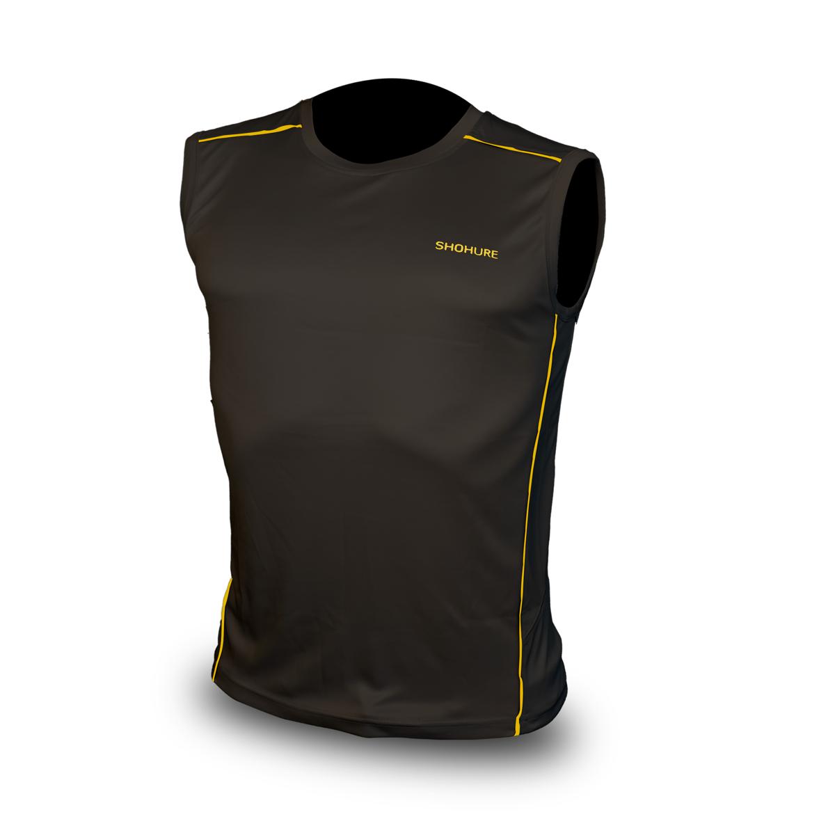 Black Color Sleeveless T-shirt