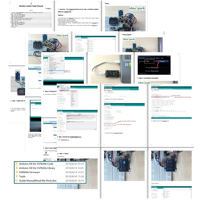 for Kit Sensor Module with 0.96 Inch OLED LCD Display, Relay, Servo Motor, for Startup Projects. 