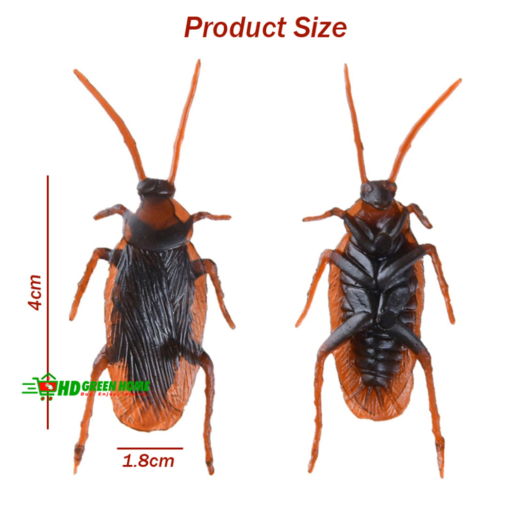 10 pcs x Simulation Plastic Cockroach Scorpion Toy Realistic Insect Prank Funny Trick Toys. 