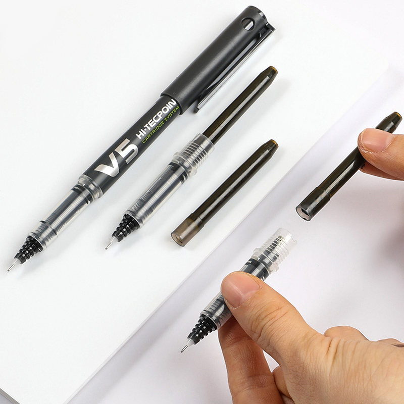 Pilot Rollerball Pens, BXC V5 V7 Hi-Tecpoint Refillable Cartridge System Liquid Ink 0.5mm 0.7mm Tip Rolling Ball Gel Pen Amour zii. 