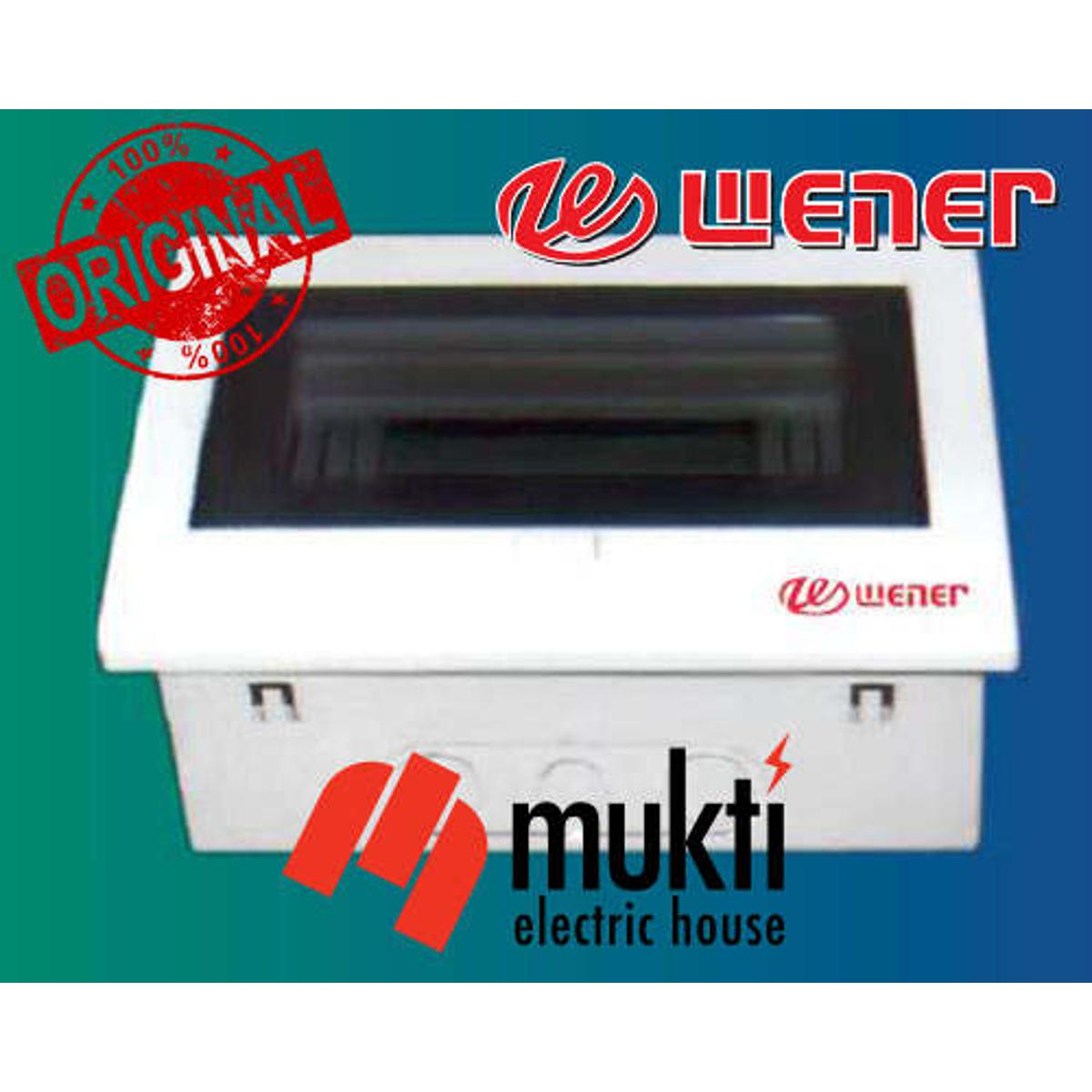 WENER Steel Distribution Box 20-26 Way (11.9x15.5x3in) Capacity Electrical MCB Protection Circuit Breaker DB Board Capacity
