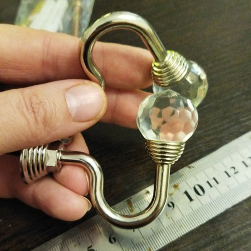 2x Crystal Curtain Holdback Hanger Wall Tie Backs Hooks Holder Curtain Tie Back ANLAN. 