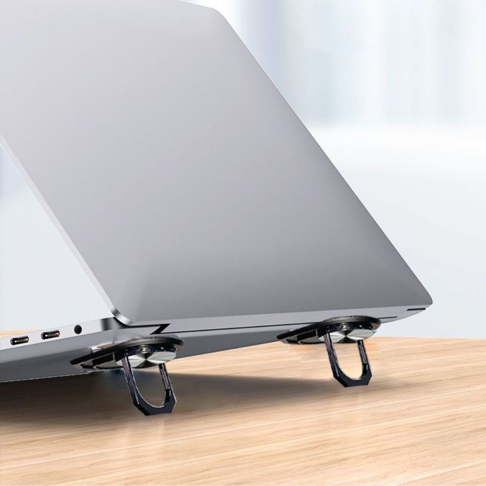 Keyboard Stand Riser Self-Adhesive Mini Foldable Laptop Stand Invisible Mini Invisible Notebook Holders Metal Portable Self Adhesive Laptop Stand Notebook. 