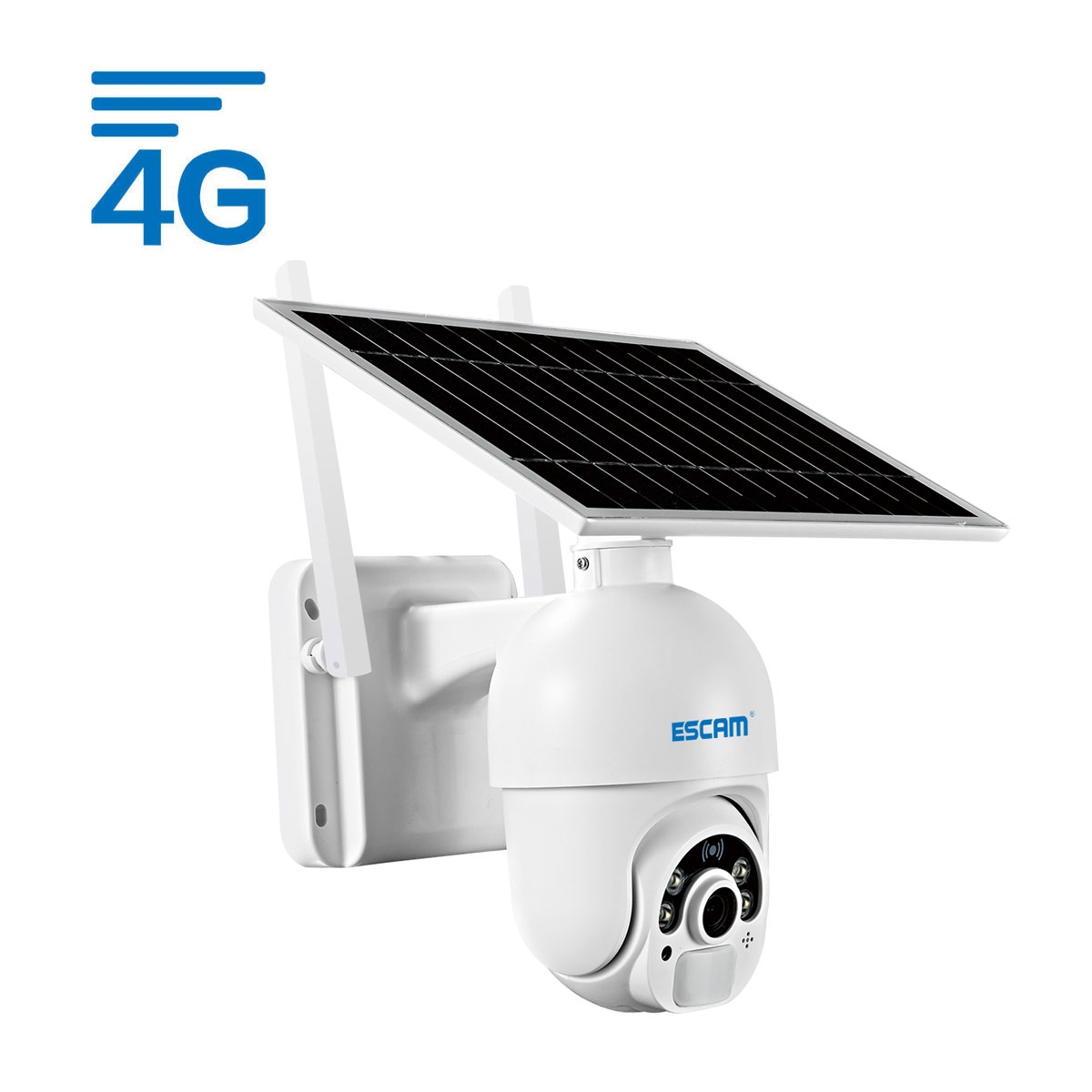 ESCAM QF450 HD 1080P 4G EU Version Solar Powered IP Camera with 64G Memory, Support Two-way Audio & PIR Motion Detection & Night Vision & TF Card. 