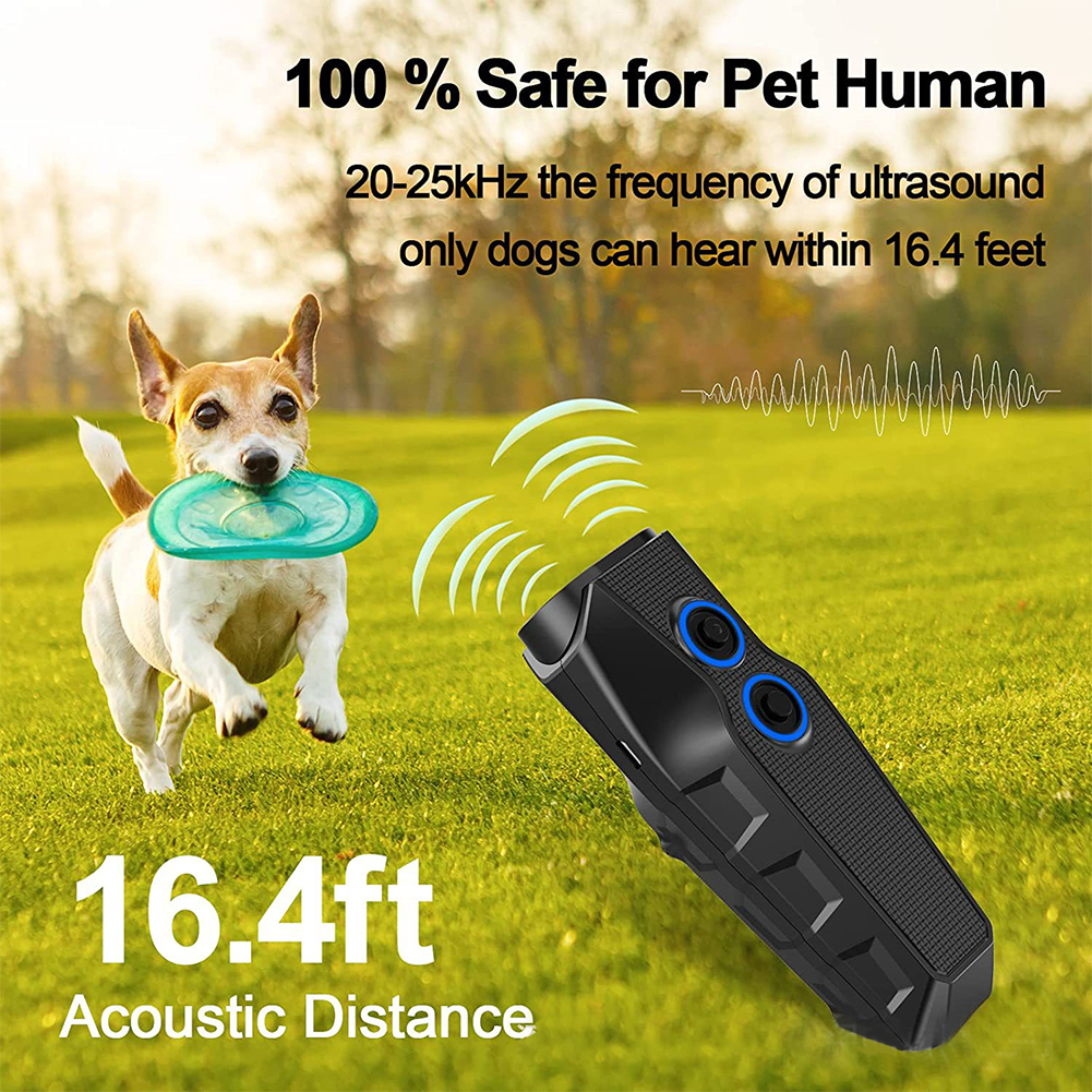 Dog Barking Control Devices Anti Barking Device Ultrasonic Dog Bark Deterrent With LED Dog Training & Behavior Aids. 