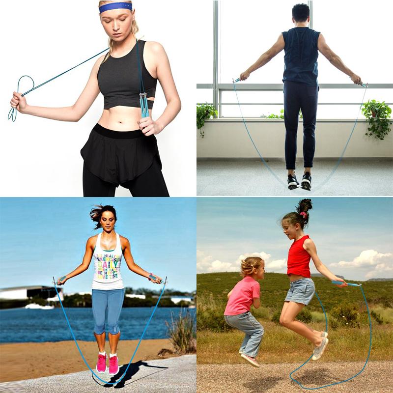 Yoomee Speed Jump Rope with Anti Slip Handles-Adjustable-Speed Ball Bearing-High Speed Jump Rope for Boxing,Workout,MMA Fitness Training. 