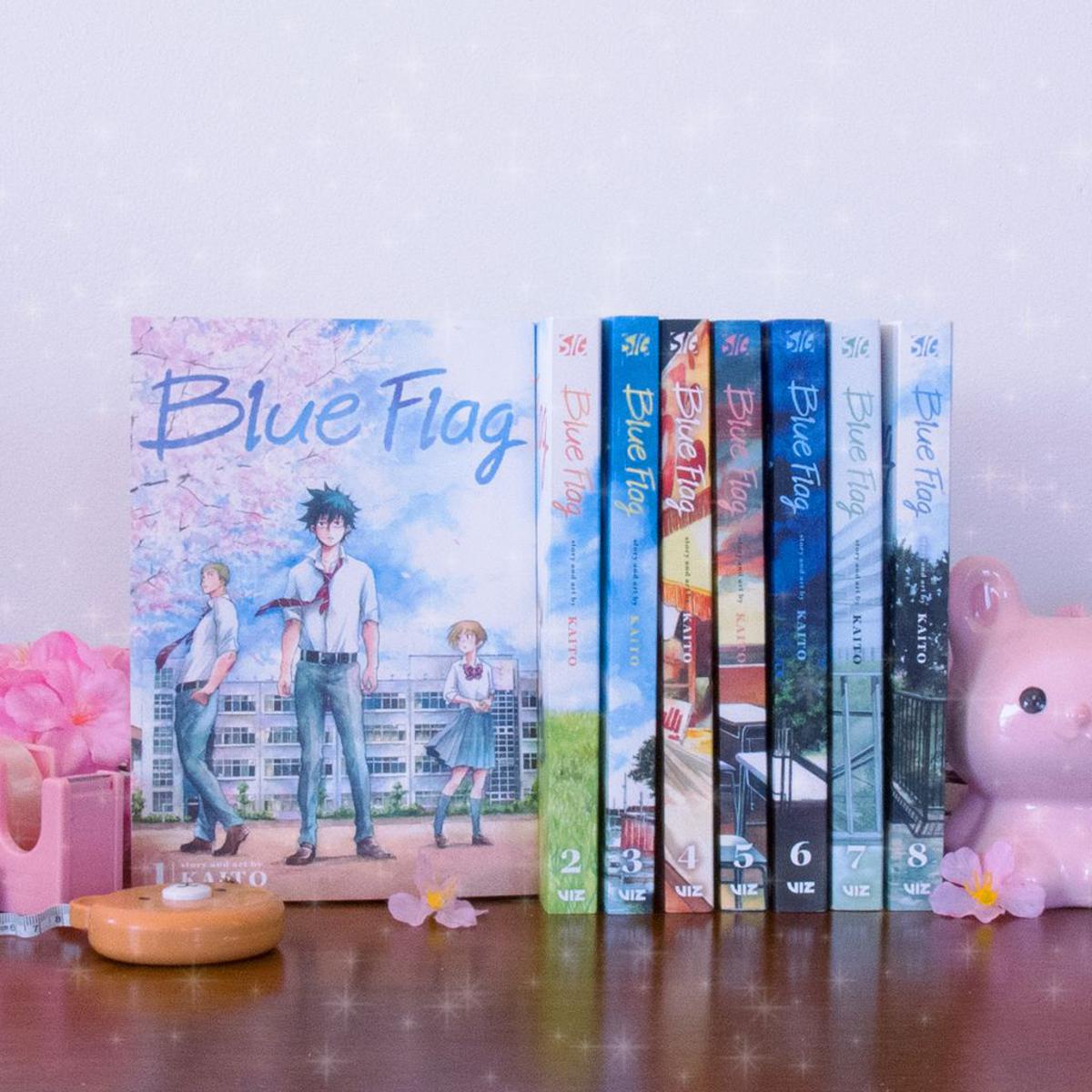 Blue fashion Flag Full Manga Set