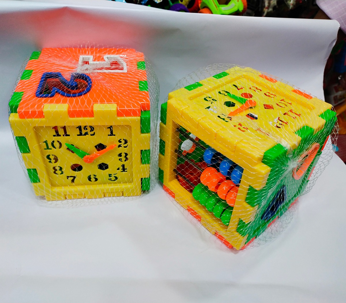 Kids Child Plastic Cube Shape Puzzle Building Blocks Matching Game Baby Developmental toy. 