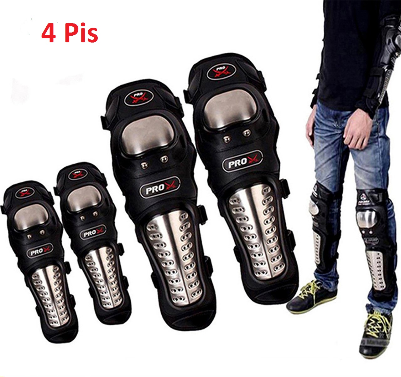 Motorcycle Safety Guard or knee guard for biker .Pro X 4 Pis