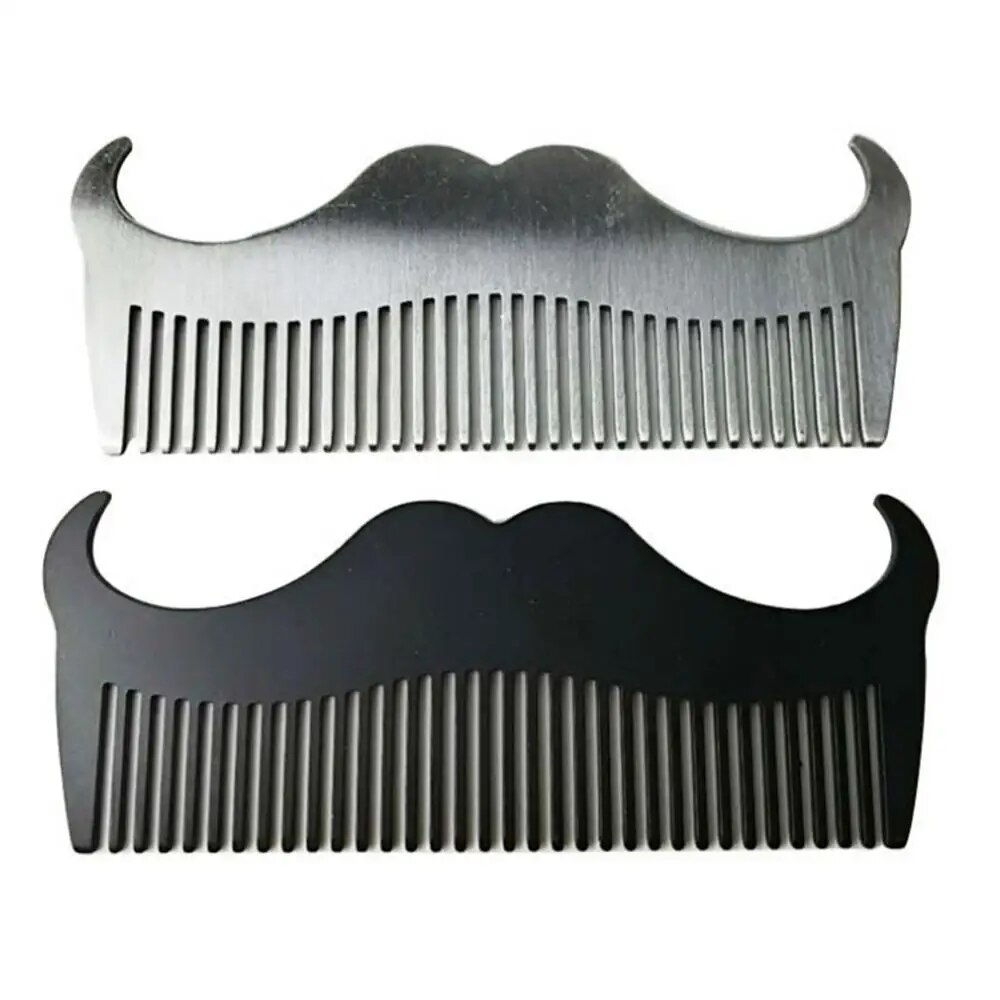 【3C VictoryEagle】Mustache Steel Beard Grooming Shaping Comb Men Styling Tool Hair Shaping Comb волос. 