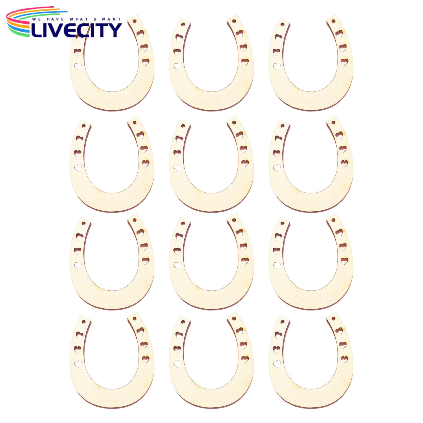 Horseshoe Wood Chip Creative Stimulate Creativity Horseshoe Slices