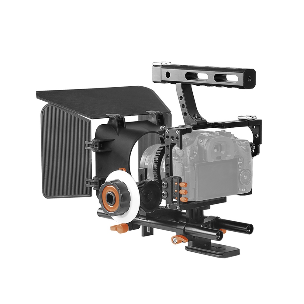 Andoer C500 kamera kamera Video kafes Rig kiti Film yapma sistemi için Panasonic için GH4 Sony A7S/A7/A7R/A7RII/A7SII/A7IV ILDC. 