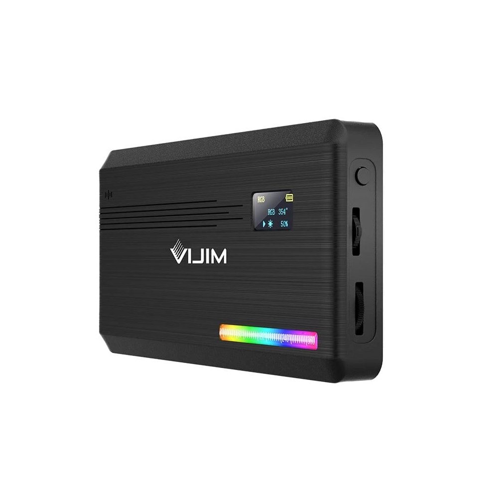 Ulanzi VIJIM VL196 RGB LED Video Light with Adjustable Stand, Dimmable 2500K-9000K Full Color 20 Lighting Effect Modes Camera LED Lights, Portable Photography Lighting with Softbox and Honeycomb Frame. 