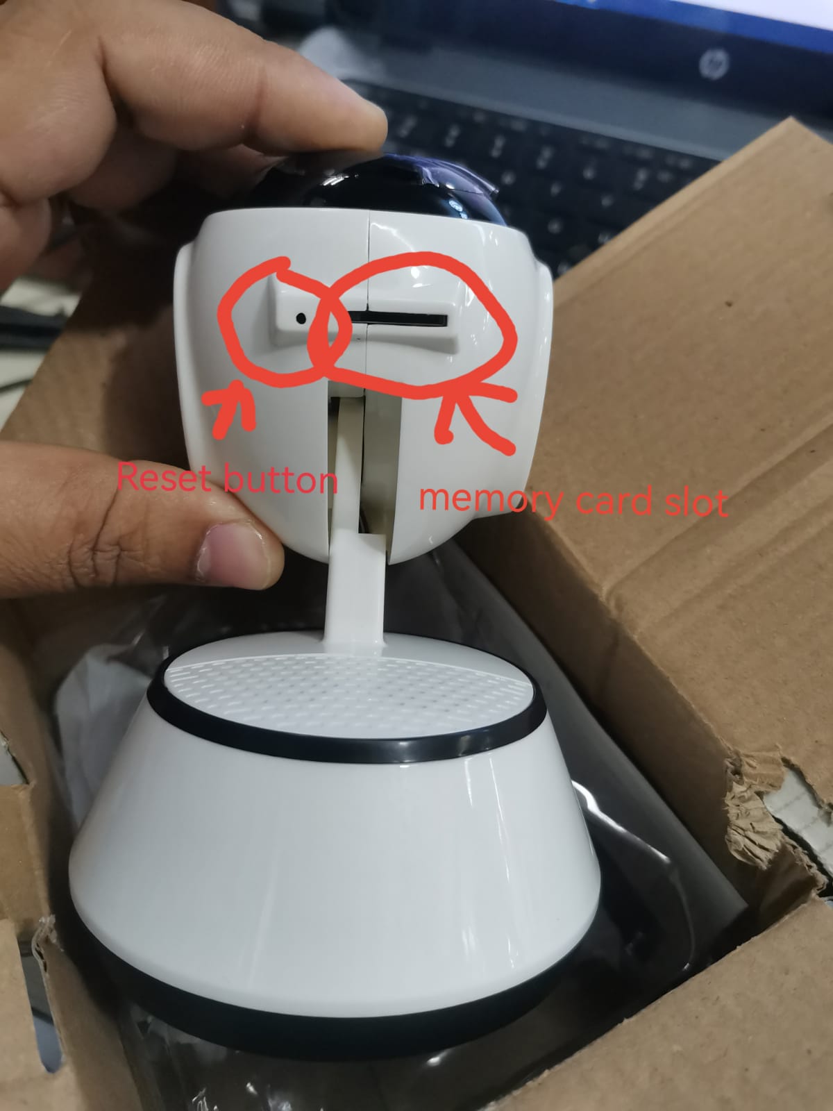 V380 PRO Q6 WiFi IP Camera 2MP 1080P  360 Degree Robotic Mini PTZ Two-way Voice Night Vision Security CCTV Camera. 