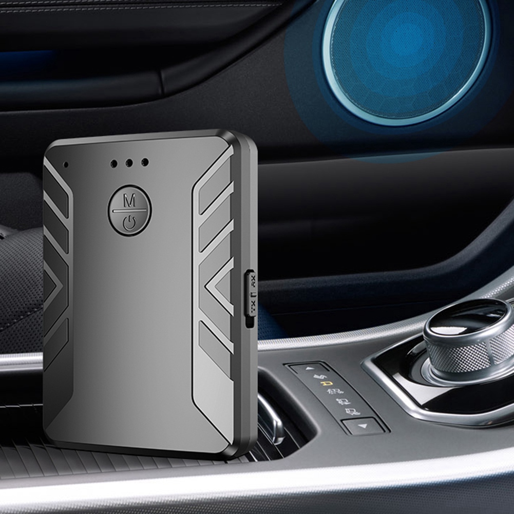 4 in 1 Multipoint Bluetooth 5.0 Audio Transmitter Receiver for TV PC Connect 2 Headphones 3.5mm Stereo with MIC. 