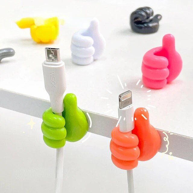 (10 ps)Wall Mounted Silicone Thumb Holder Hooks (Pack of 10)