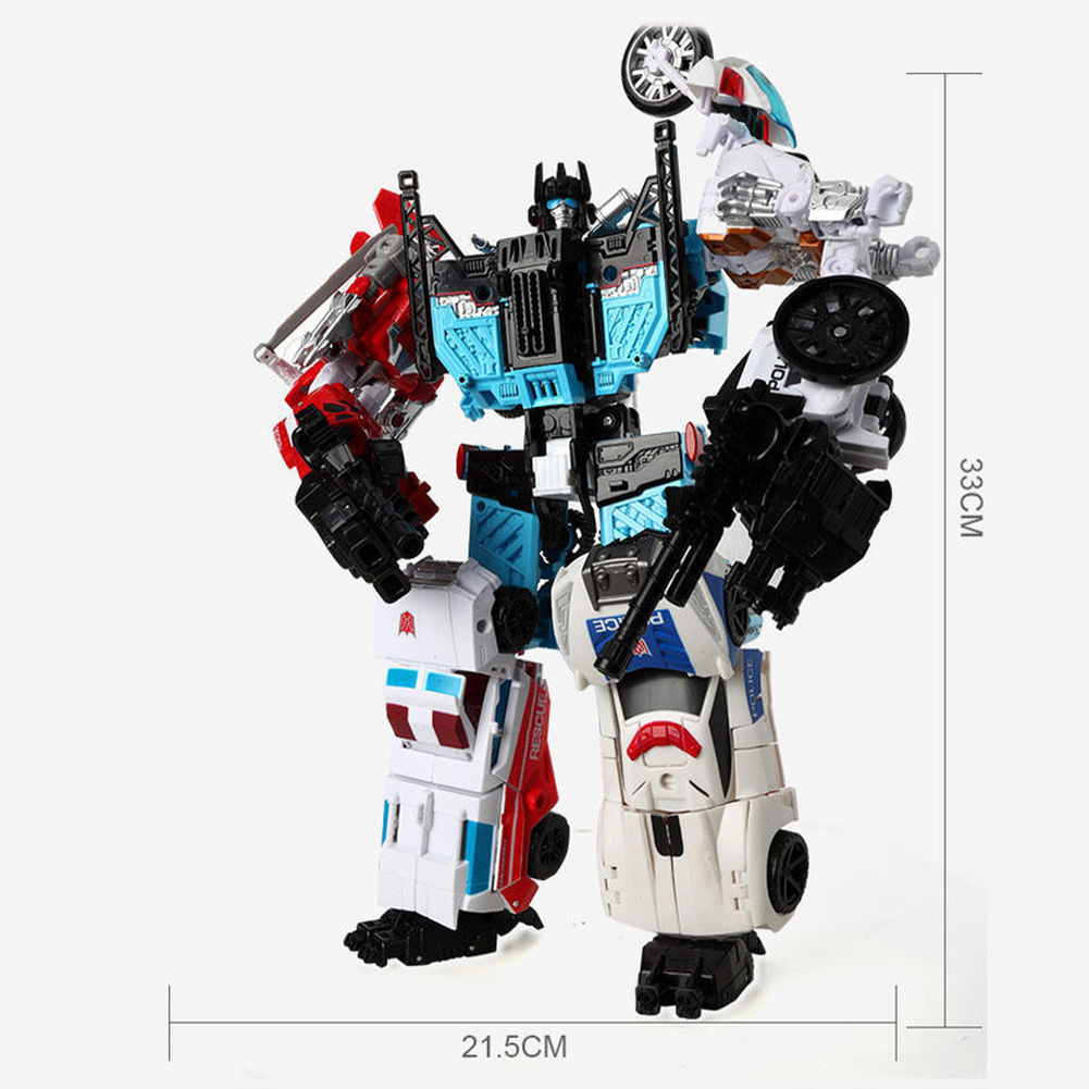 GC 5 In 1 Robots Car Transformation Toys Anime Action Figure KO G1 Robot Combination Robot Model For Kids. 
