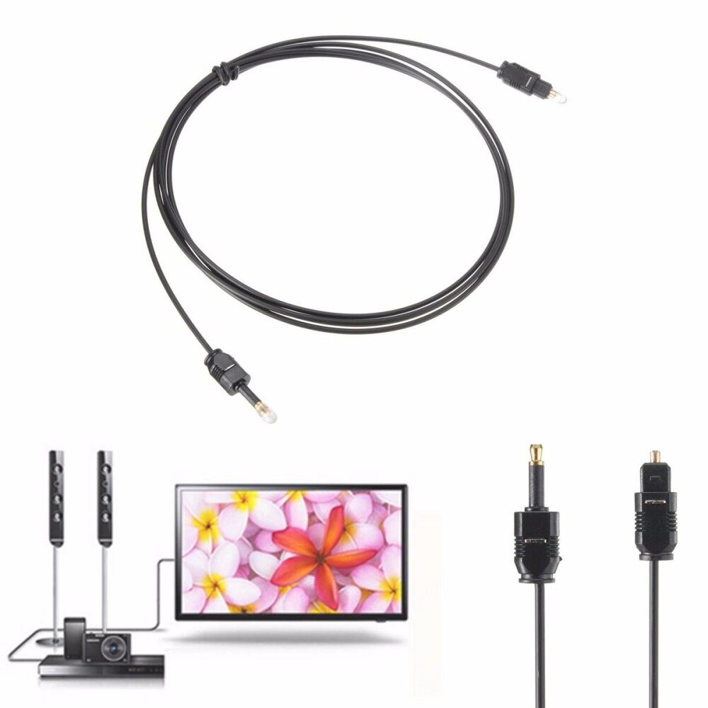 2M Digital 3.5mm to Toslink Optical Digital SPDIF Audio Cable Lead - SENT TODAY -